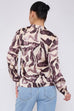 Nancy Abstract Print Shirt Top