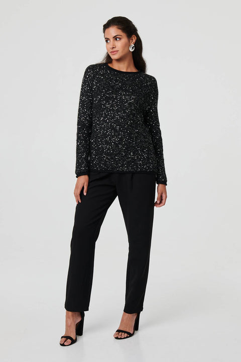 Monica Textured Sequin Knit
