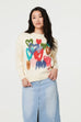 Phoebe Heart Print Knit
