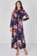 Lainey Floral Belted Maxi Shirt Dress