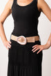 Laina Statement Buckle Metallic Belt