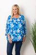 Kelly Floral Abstract Double Layer Top