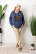 Kara Sequin Love Heart Hoodie