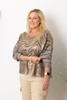 Carrie V-Neck Animal Knit