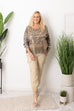 Carrie V-Neck Animal Knit