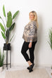 Carrie V-Neck Animal Knit