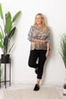 Carrie V-Neck Animal Knit