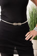 Becka Leaf Detail Stretch Chain Belt