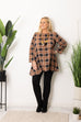 Ebony Check Print Tunic Top