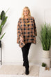 Ebony Check Print Tunic Top