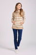 Matilda Cowl Neck Stripe Knit