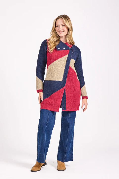 Lilly Colour Block Coatigan