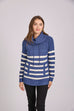 Matilda Cowl Neck Stripe Knit