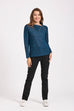 Zora Zip Neck Knitted Top