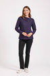 Zora Zip Neck Knitted Top