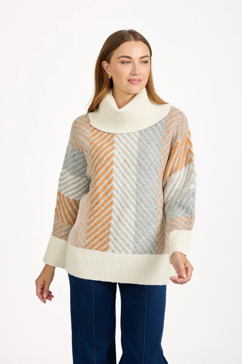 Celia Roll Neck Statement Knit