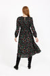 Melody Exotic Floral Shirred Dress