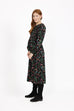 Melody Exotic Floral Shirred Dress