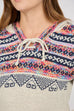 Ada Fairisle Style Knitted Hoodie