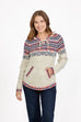 Ada Fairisle Style Knitted Hoodie