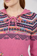 Ada Fairisle Style Knitted Hoodie
