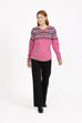 Ada Fairisle Style Knitted Hoodie