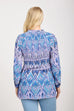 Eilidh Aztec Print Shirred Detail Top