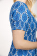 Mila Shirred Ikat Print Dress