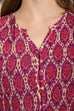 Mila Shirred Ikat Print Dress