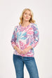 Laurel Palm Print Knitted Top