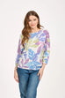 Laurel Palm Print Knitted Top