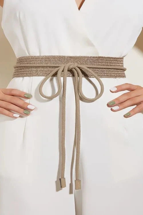 Faye Tie Detail Elasticated Belt