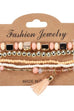Cara Tassel Beaded Bracelet Set