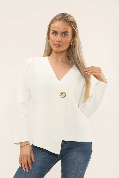 Melanie Asymmetric Hem Cardi