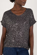 Dahlia Splatter Fine Knit Tee