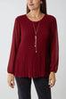 Lana Pleat Detail Dressy Top