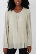 Lana Pleat Detail Dressy Top
