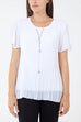 Lana Pleat Detail Short Sleeve Top
