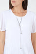 Lana Pleat Detail Short Sleeve Top