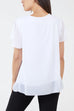 Lana Pleat Detail Short Sleeve Top