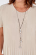 Lana Pleat Detail Short Sleeve Top