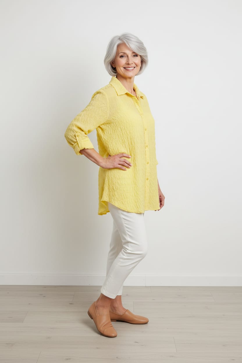 Connie Textured Seersucker Shirt