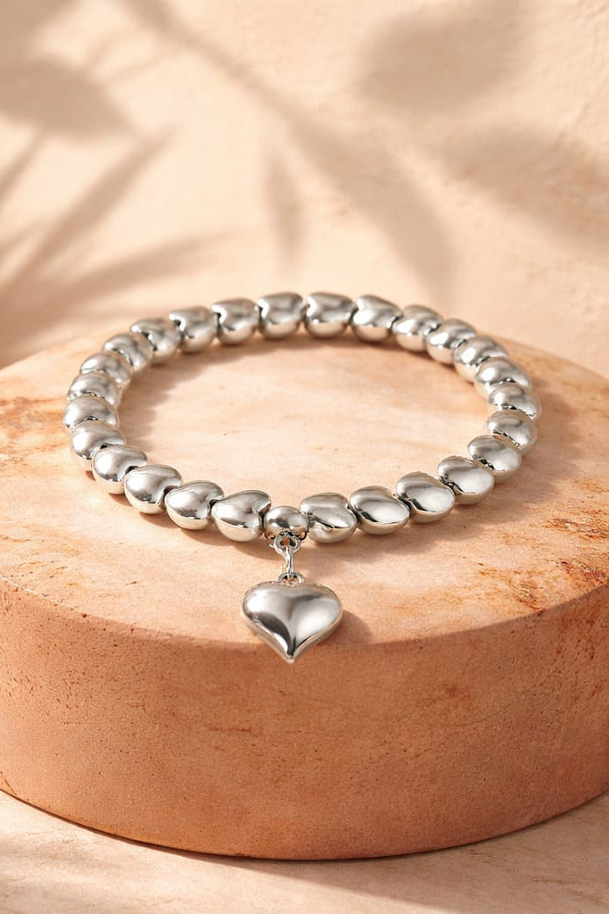 Leoni Heart Charm Bracelet