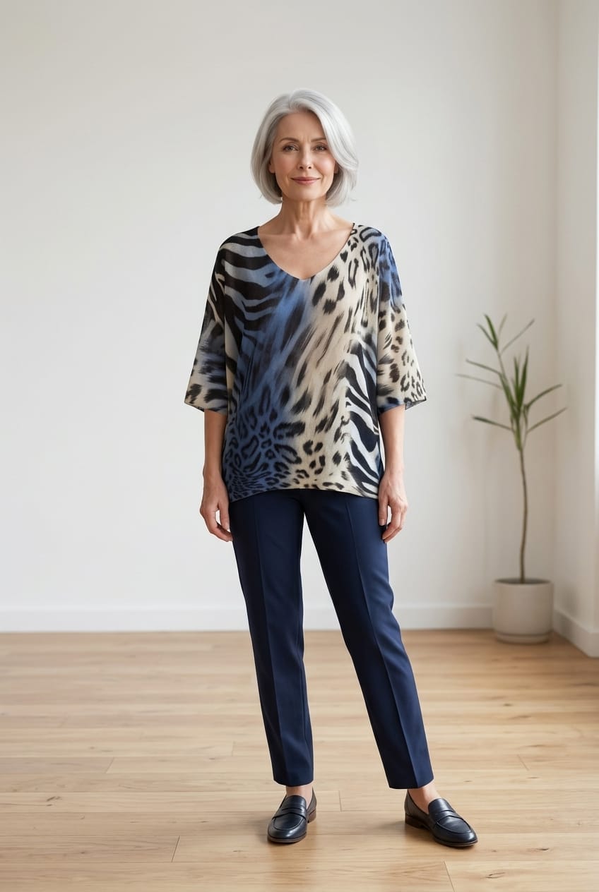 Kora Mixed Animal Knit