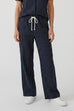 River Wide Leg Pinstripe Trousers