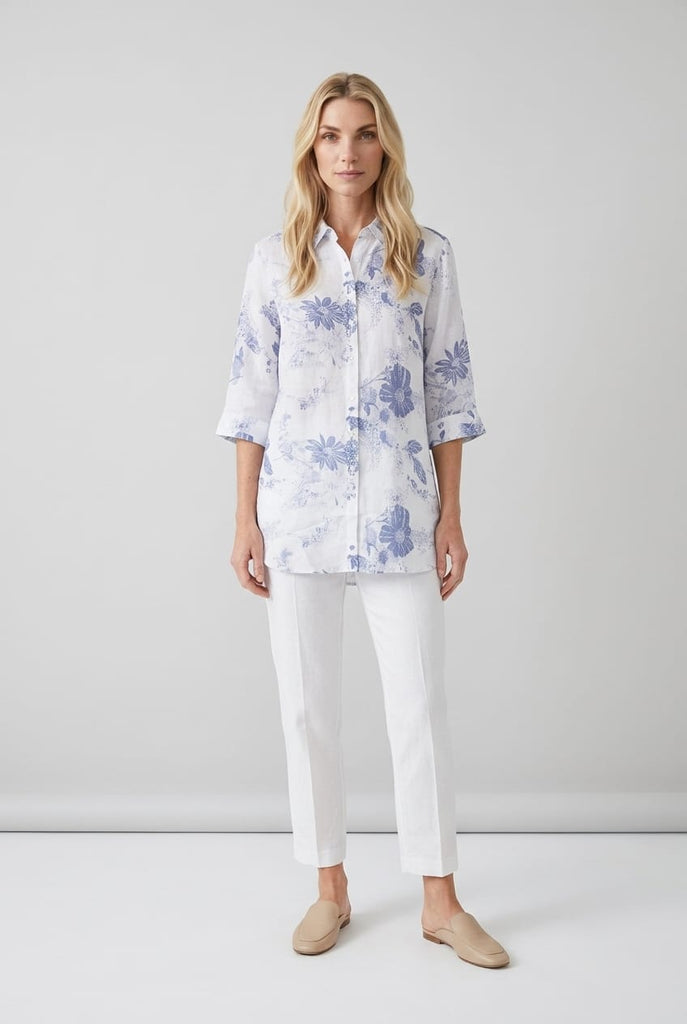 Jasmine Vintage Floral Print Shirt