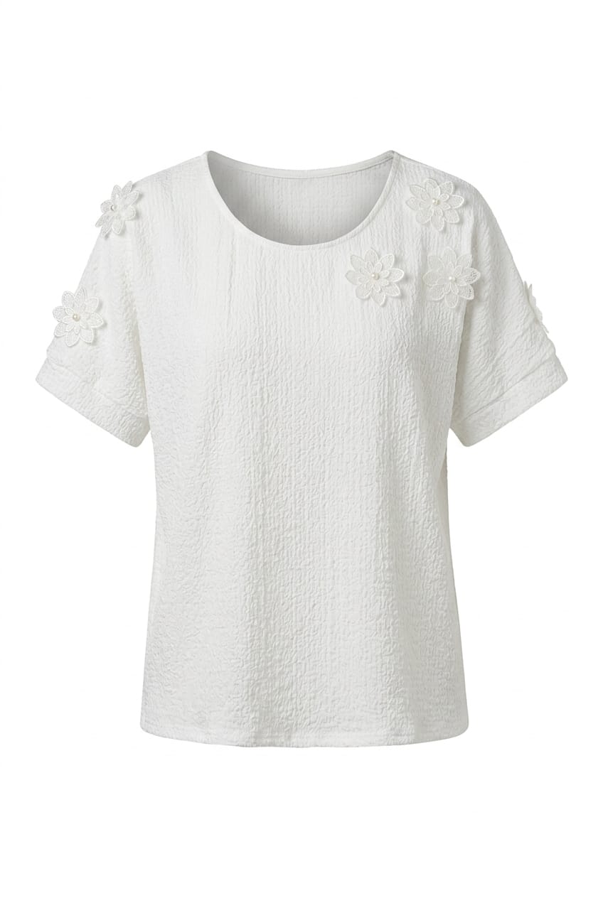 Natasha Flower Detail Top