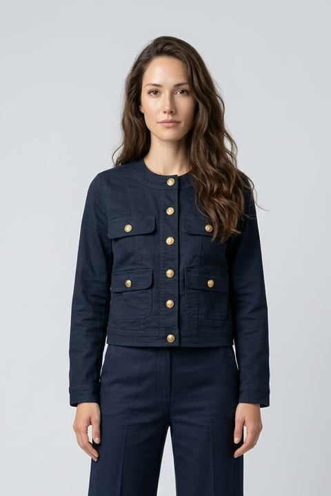 Kristi Military Style Jacket