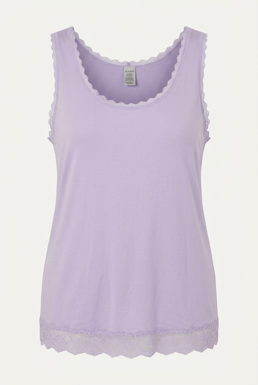Chloe Basic Lace Detail Vest