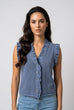 Megan Frill Detail Waistcoat Top